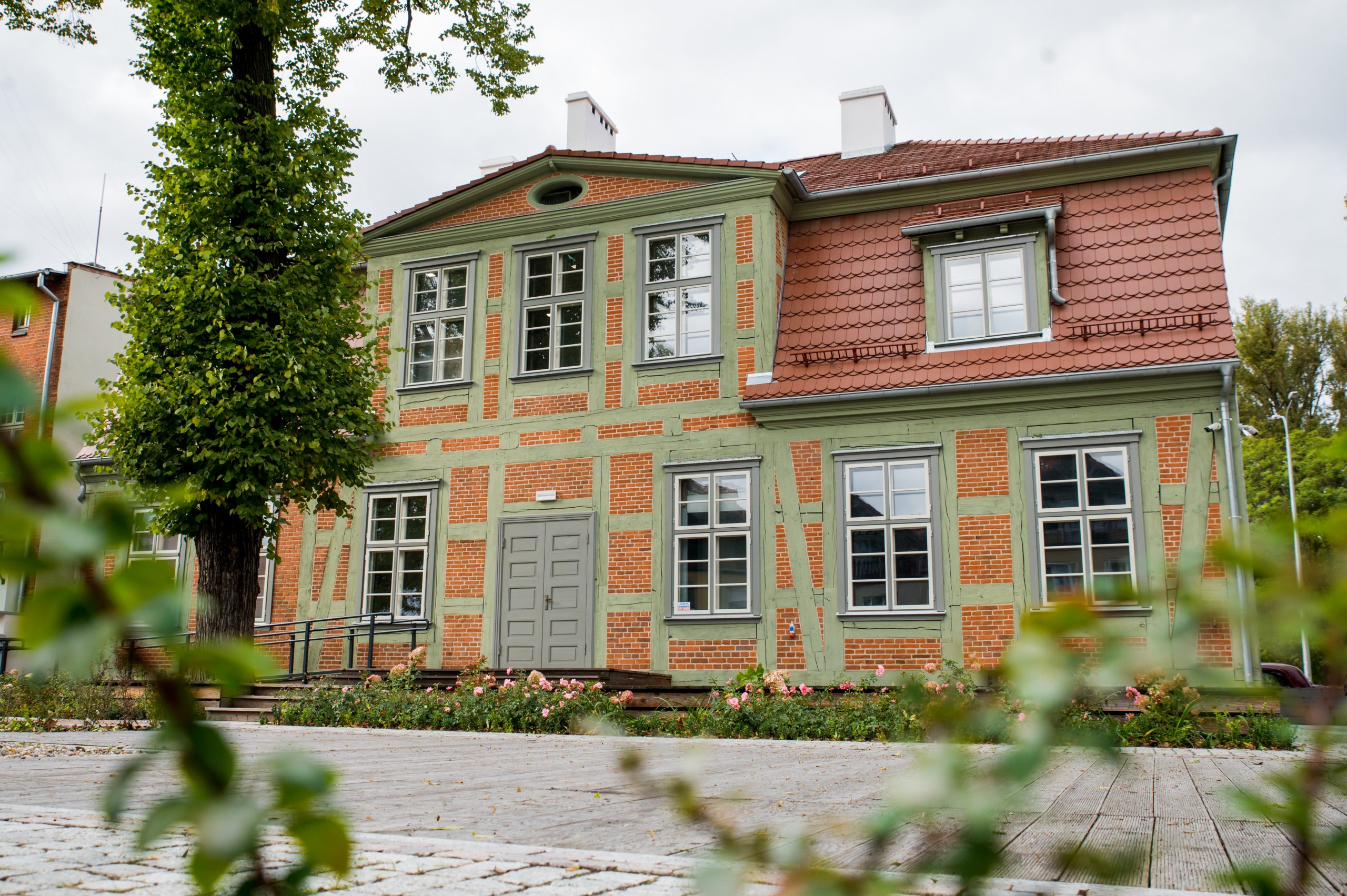 Dom Wiedemanna w Pruszczu Gdańskim. Widok od frontu.